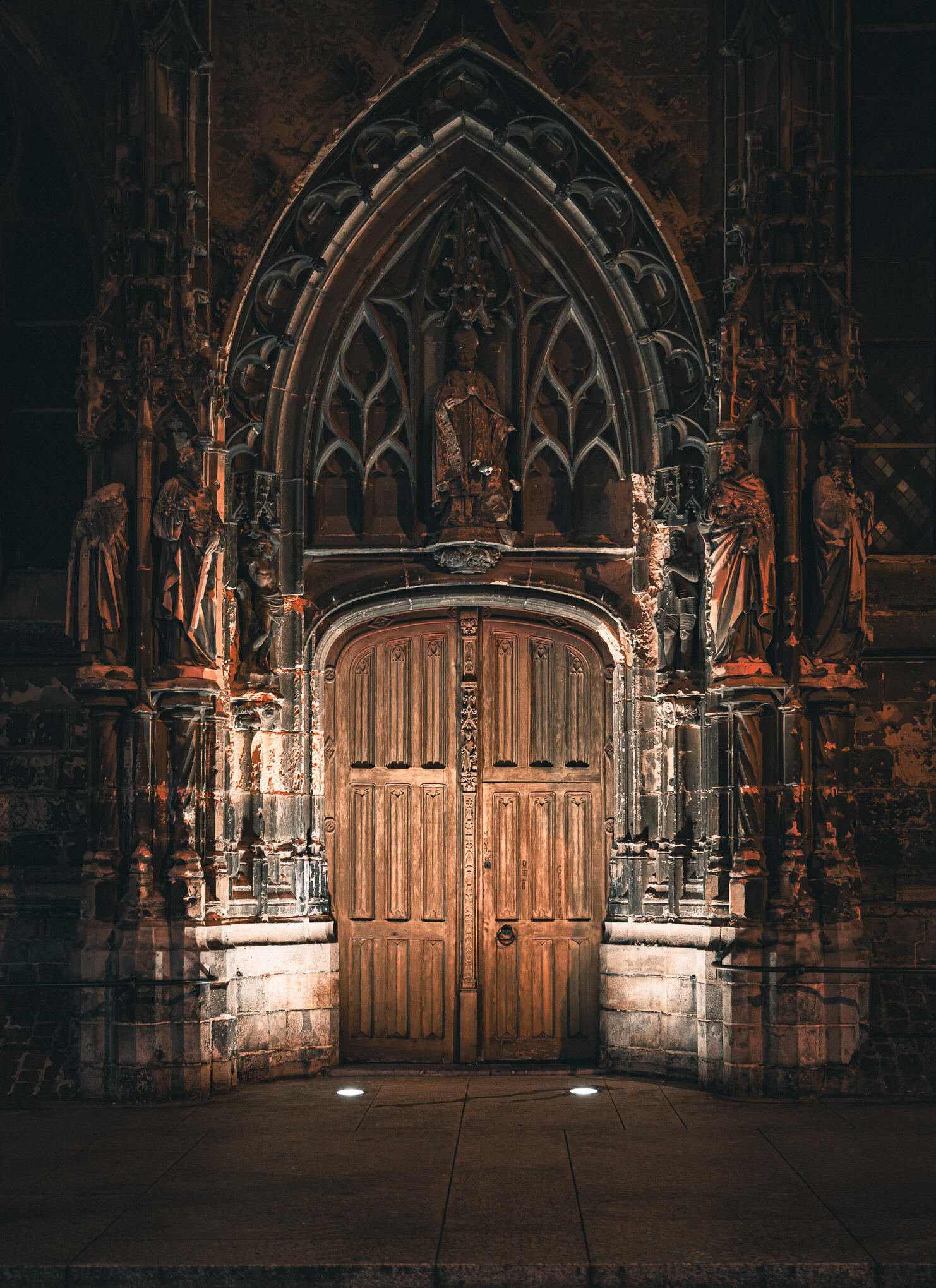 Porte de l'&eacute;glise St Germain Amiens [Photo de Jean Pic]