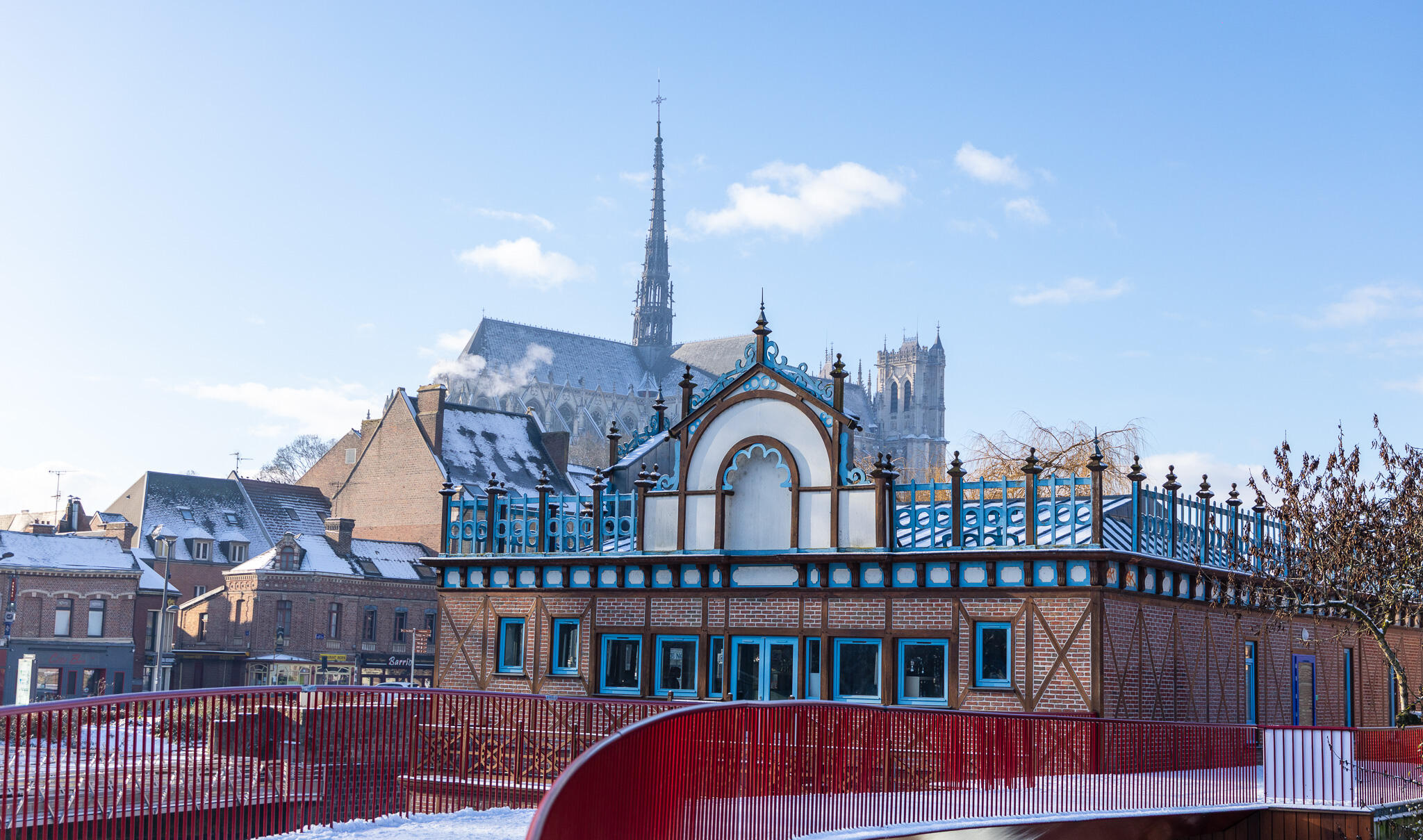 Amiens sous la neige