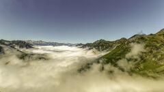 Au-dessus des nuages au col du Tourmalet