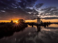 Sunset Kinderdijk