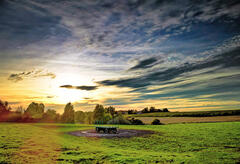 Coucher de soleil sur Vinalmont