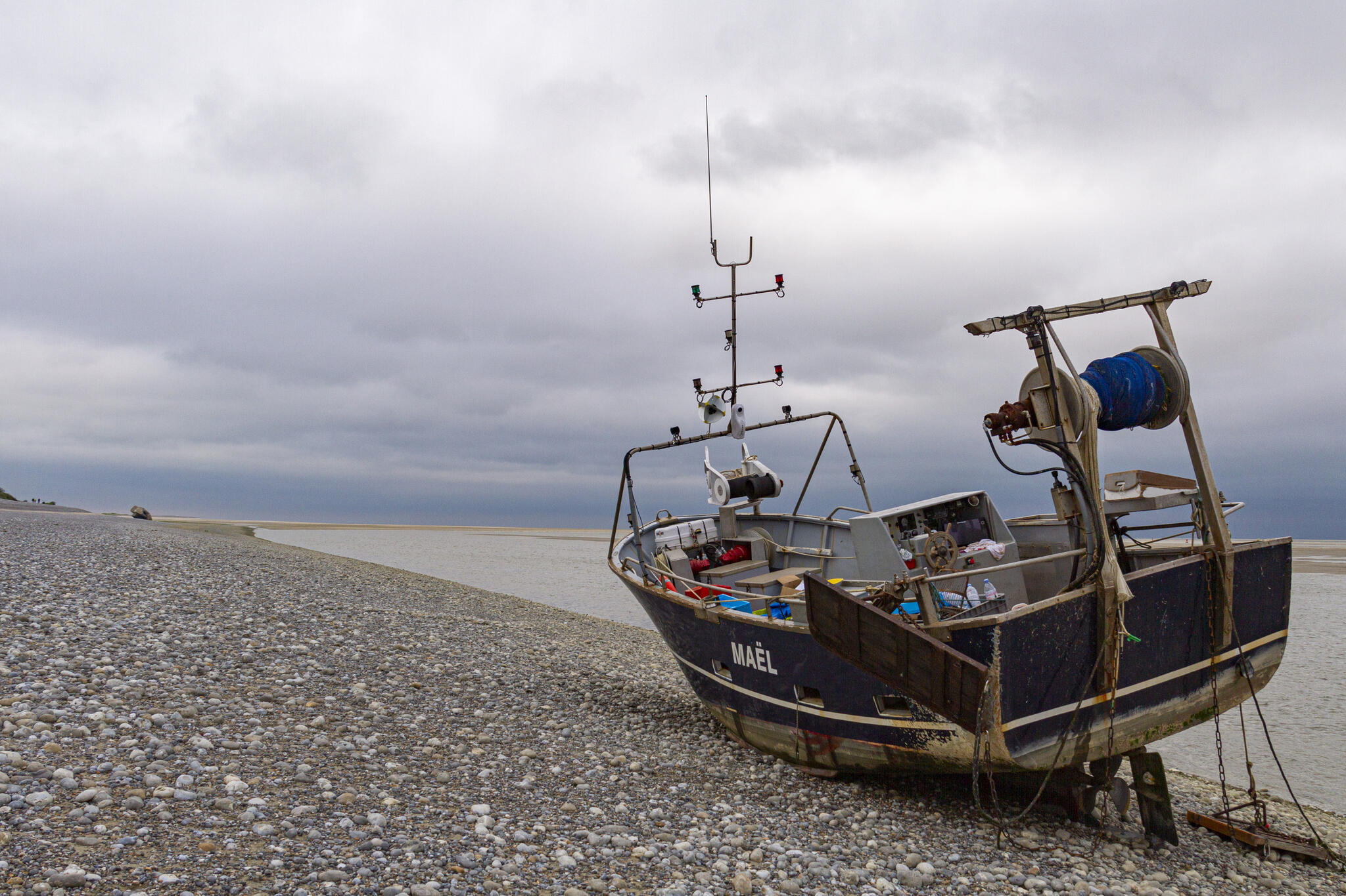 J'attends la marée montante. [Photo de Yves Lamboray]
