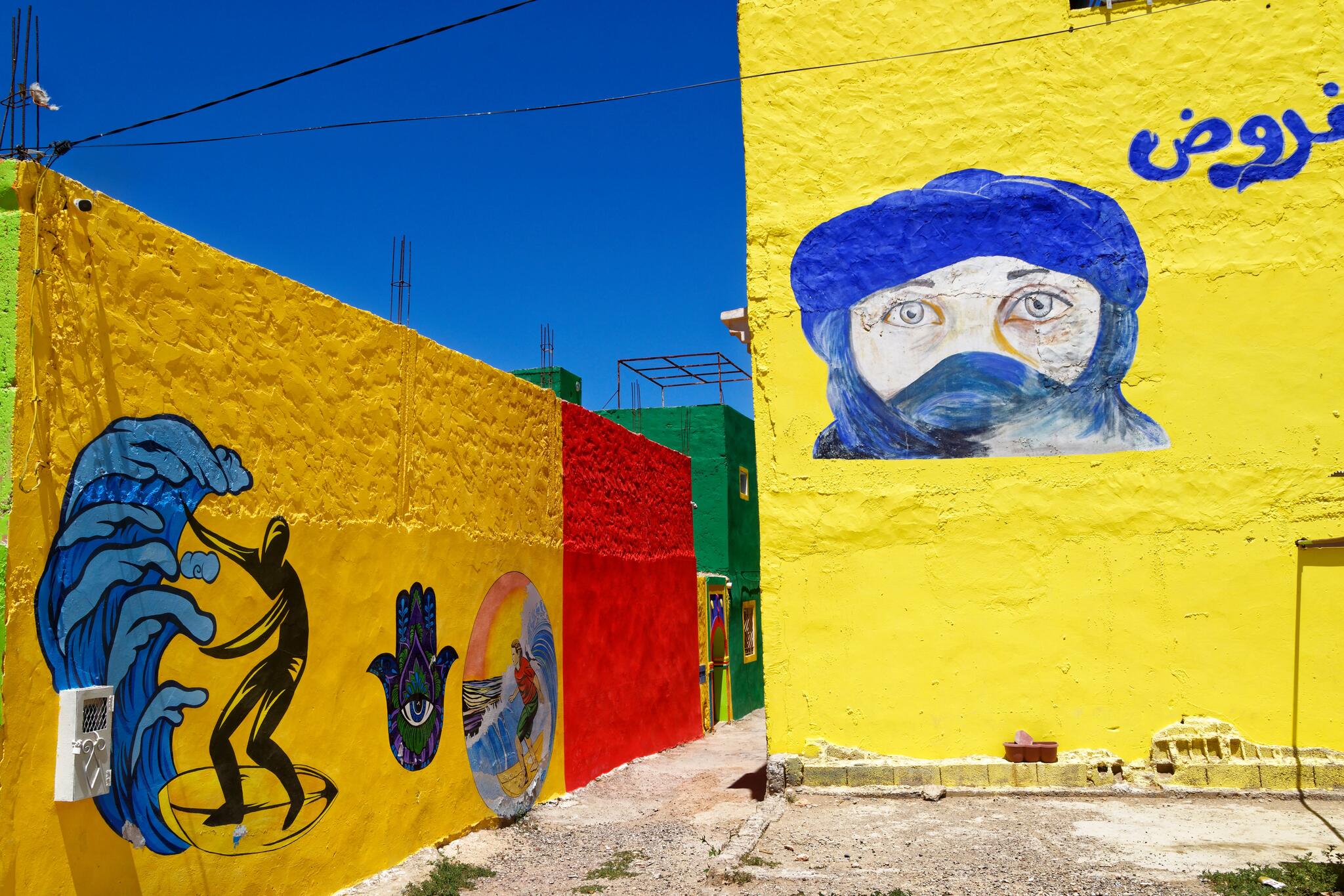 Village coloré, Aghroud près d'Agadir, Maroc [Photo de Gérard Bronnec]