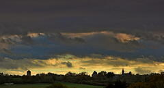 Coucher de soleil sur Ferrières vers Izier