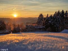 Coucher de soleil à Xhoffraix- Hautes Fagnes-01-2024